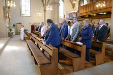 Festgottesdienst für die Kommunionjubilare an Ostermontag (Foto: Karl-Franz Thiede)